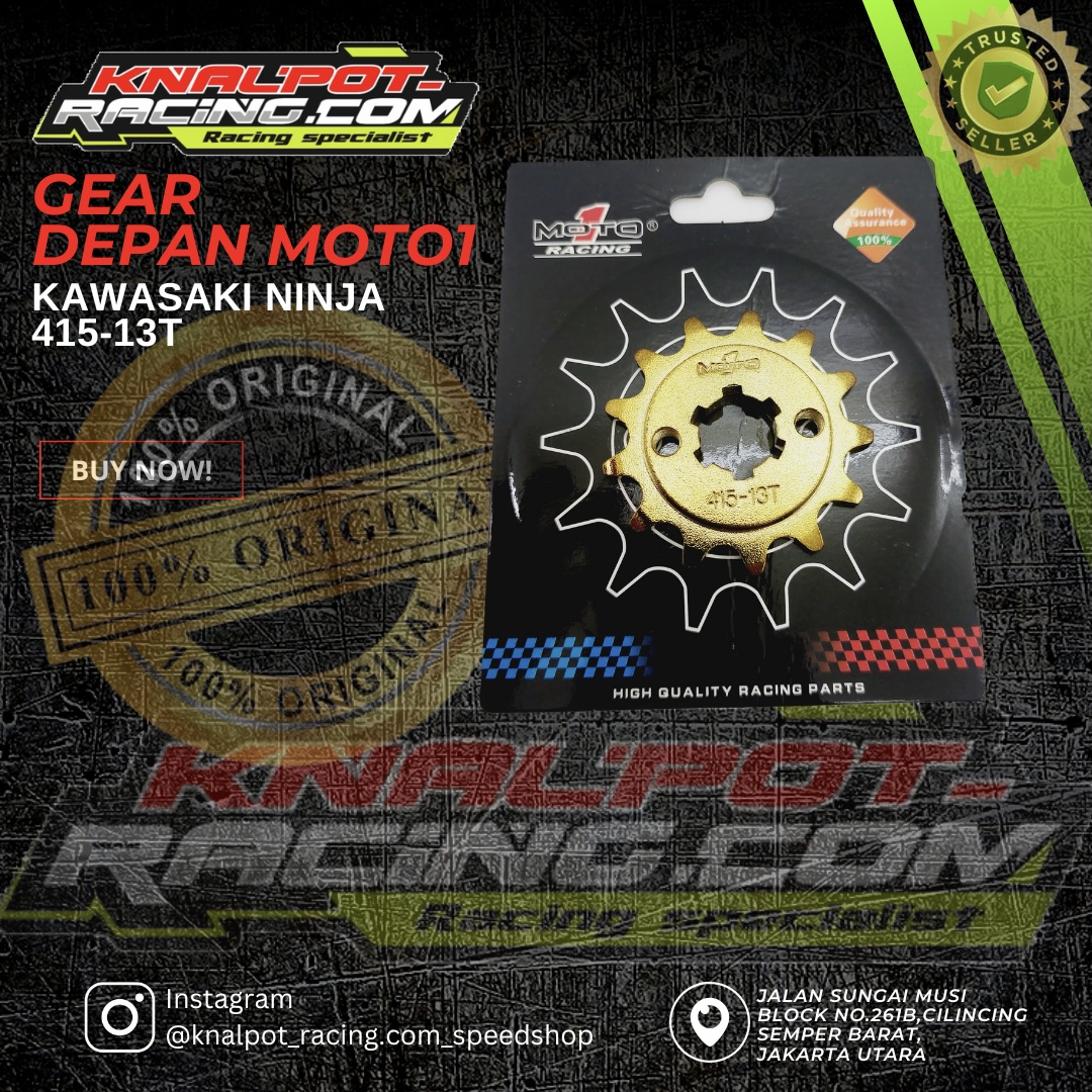 GEAR DEPAN MOTO1 GOLD KAWASAKI NINJA 415-13T